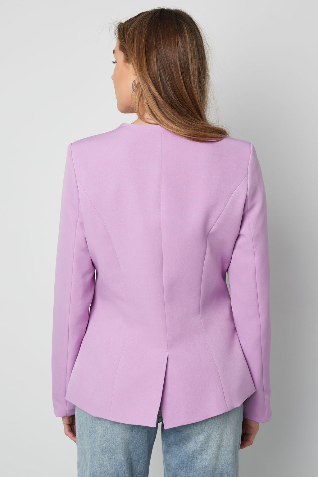 Polyester Women's Suit Jacket Square Neckline Tailored Fit