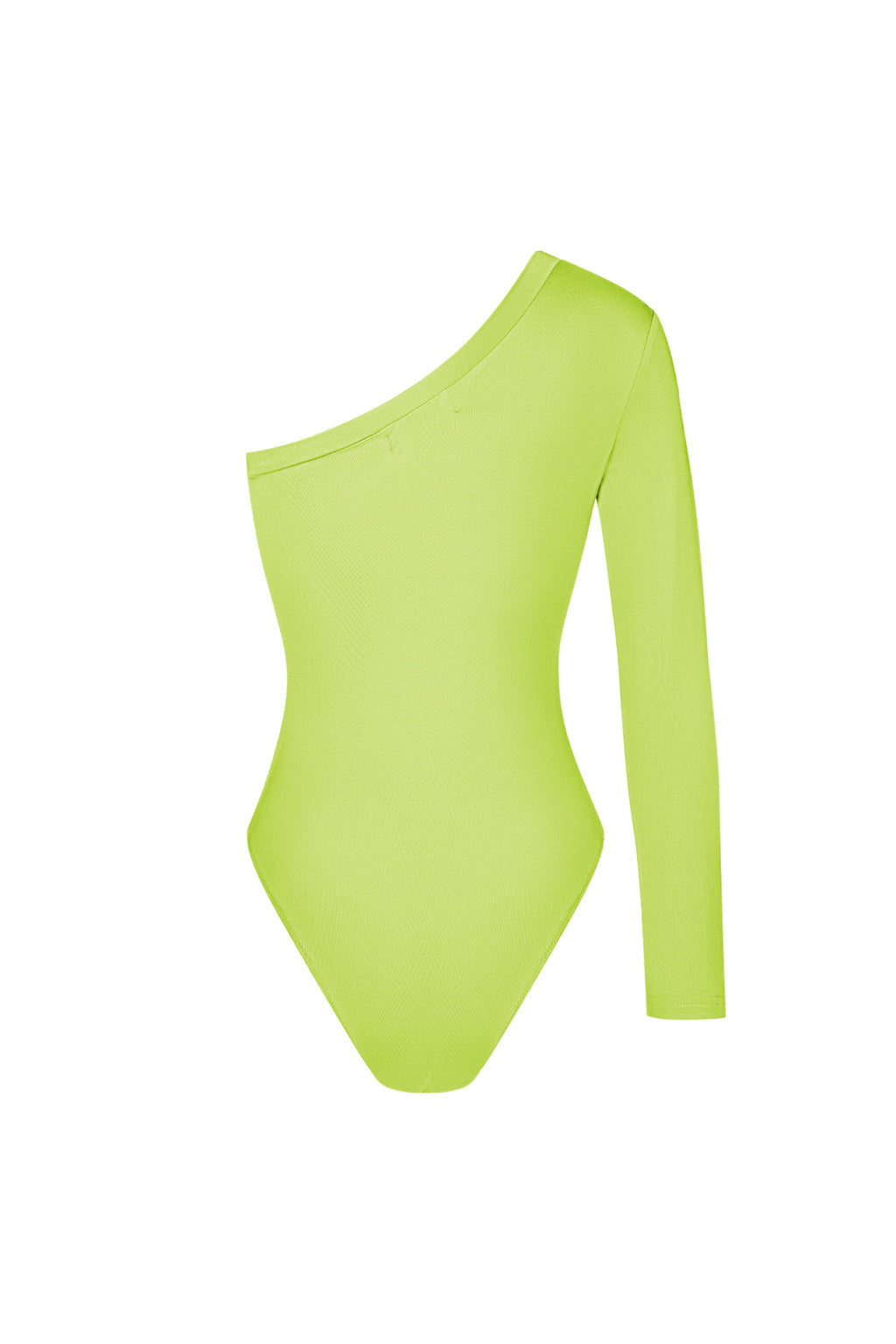 Polyester Women's One-Shoulder Bodysuit Asymmetric Design