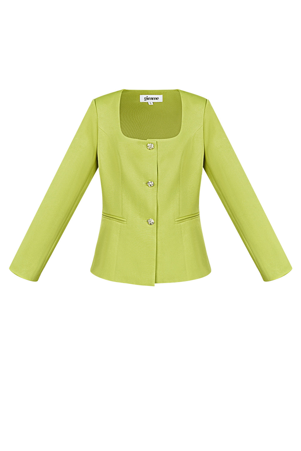 Polyester Women's Suit Jacket Square Neckline Tailored Fit
