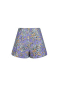 Polyester Women's High-Waisted Shorts Floral Print
