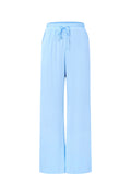 Woven Polyester Women's Straight Pants Casual Solid Color Spring/Summer