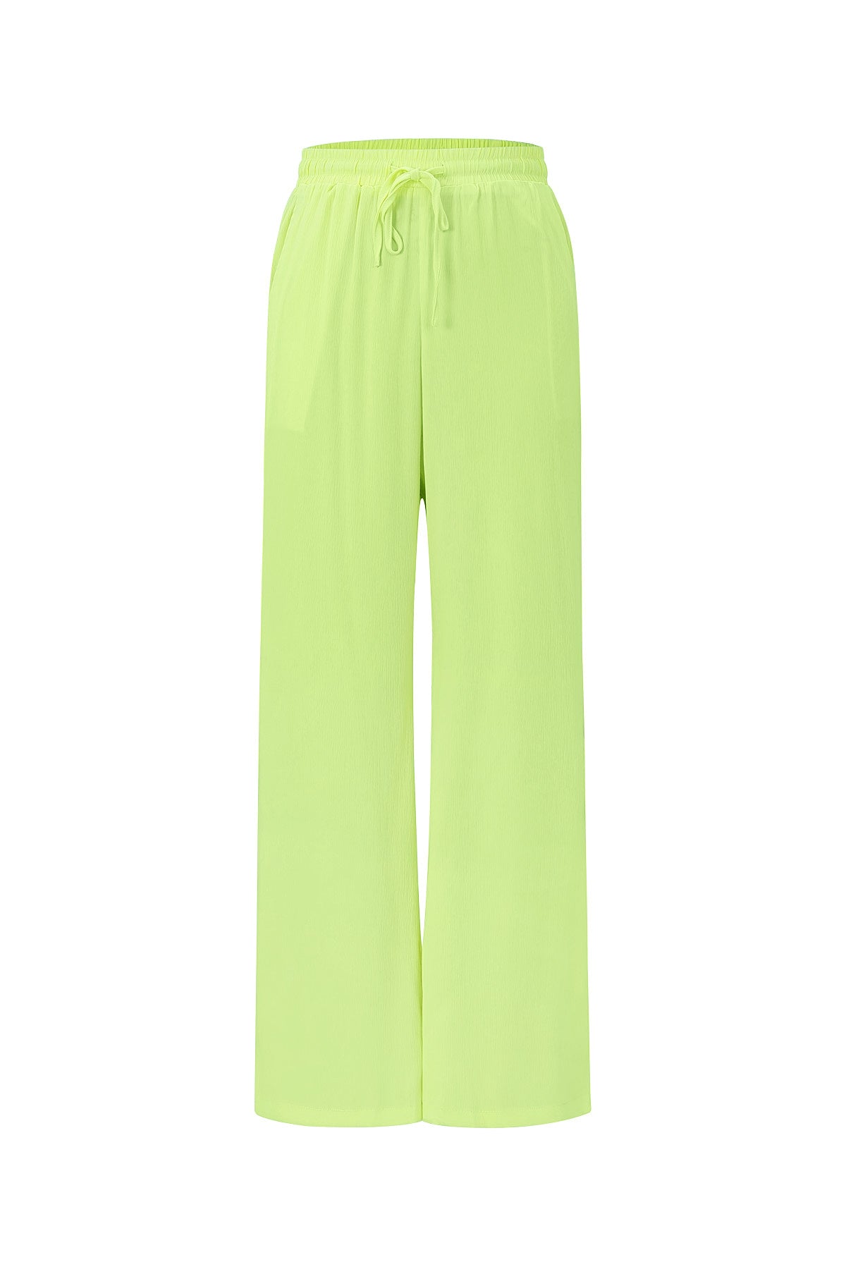 Woven Polyester Women's Straight Pants Casual Solid Color Spring/Summer