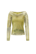 Woven Polyester Women's Long Sleeve Top Elegant Solid Color Spring/Summer