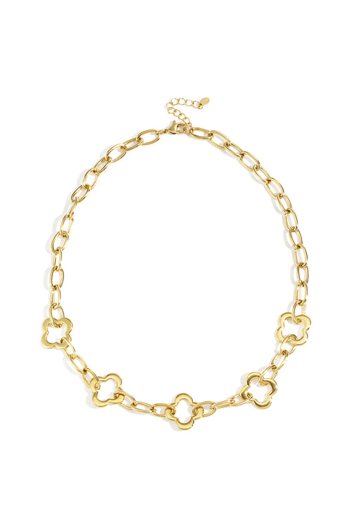 Stainless Steel Chain Necklaces Clover Casual Daily Simple Series Women's jewelry