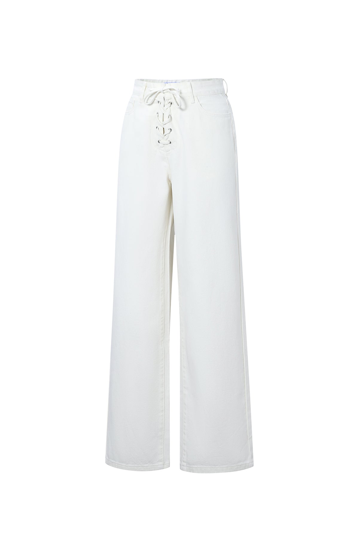 Lace Up Denim Jeans