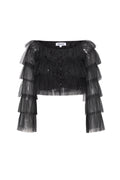 Woven Polyester Women's Long Sleeve Top Spring/Summer Solid Color