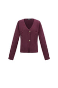Viscose Knitted Women's Cardigan Casual Solid Color Fall/Winter