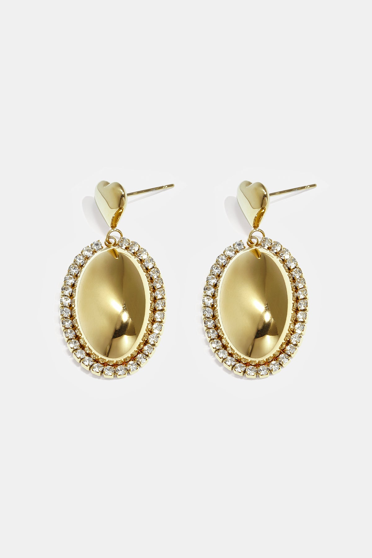Stainless Steel Drop Earrings Heart Casual Daily Simple Series Women's jewelry