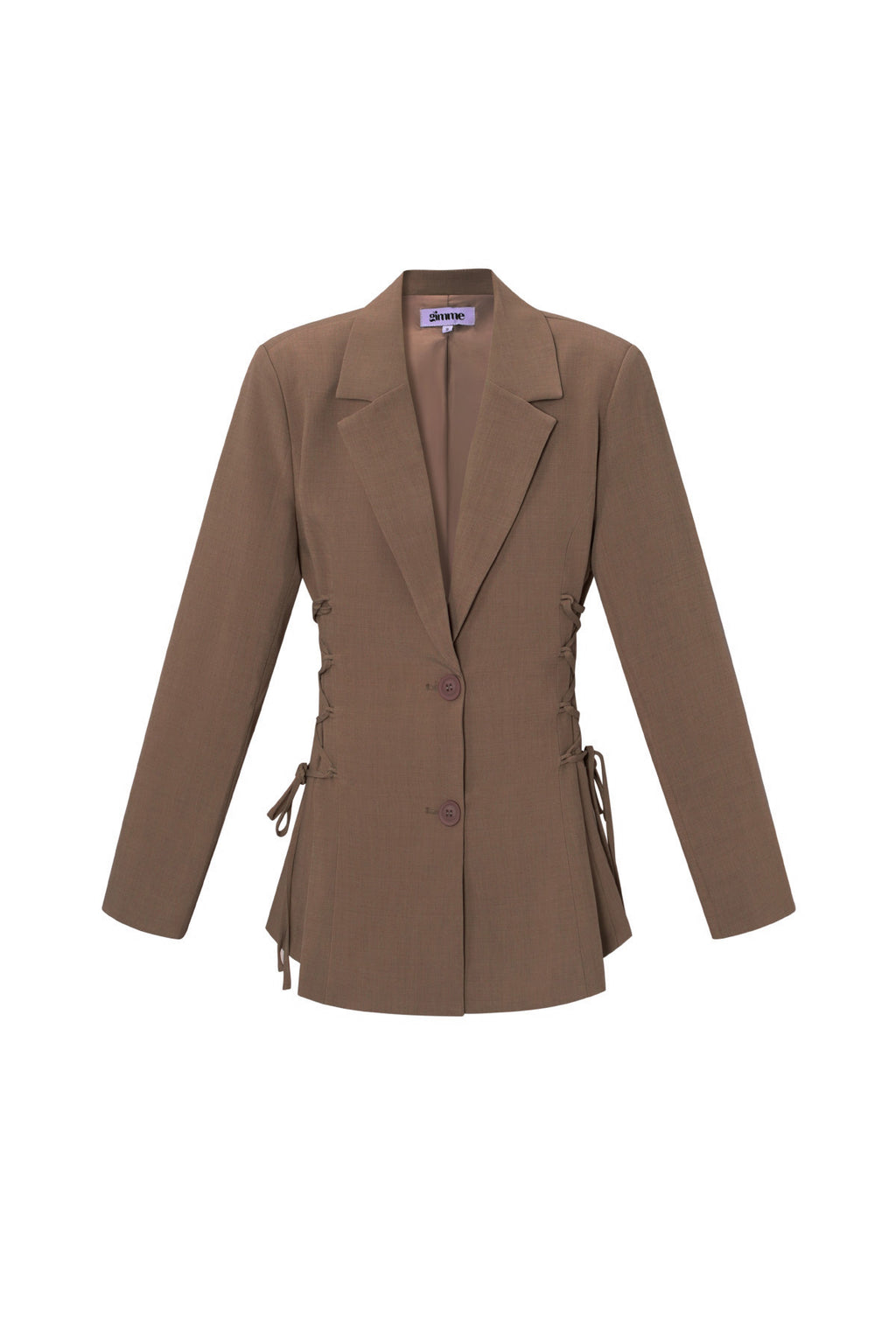 Woven Polyester Fiber Women's Suit Set Elegant Tie-up