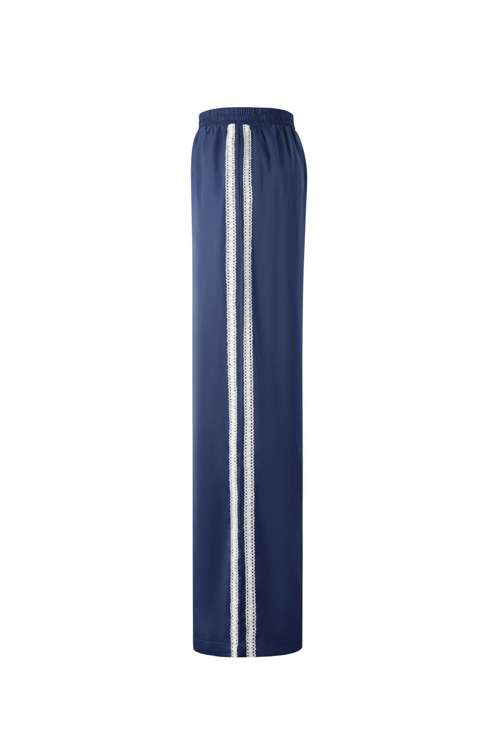 Woven Polyester Fiber Women's Straight Leg Pants Sporty Color Clash